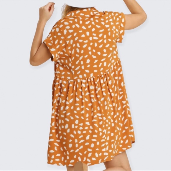 🧡New Adorable Animal Print Baby Doll Mini Dress ,Tunic Top🧡 - Picture 4 of 6